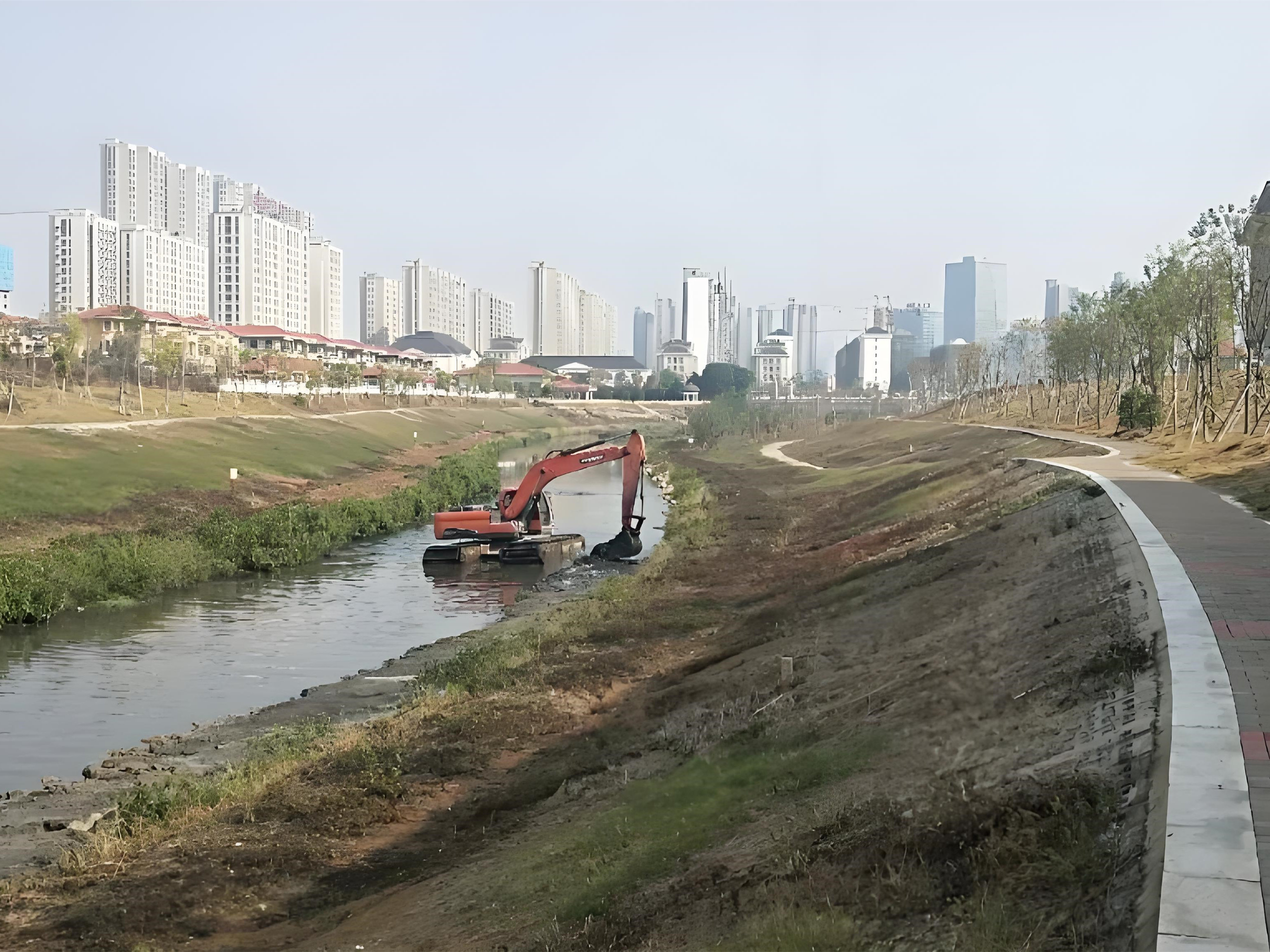 上海青浦區(qū)挖機清淤施工隊-沼澤地清淤后如何防止再次淤積？