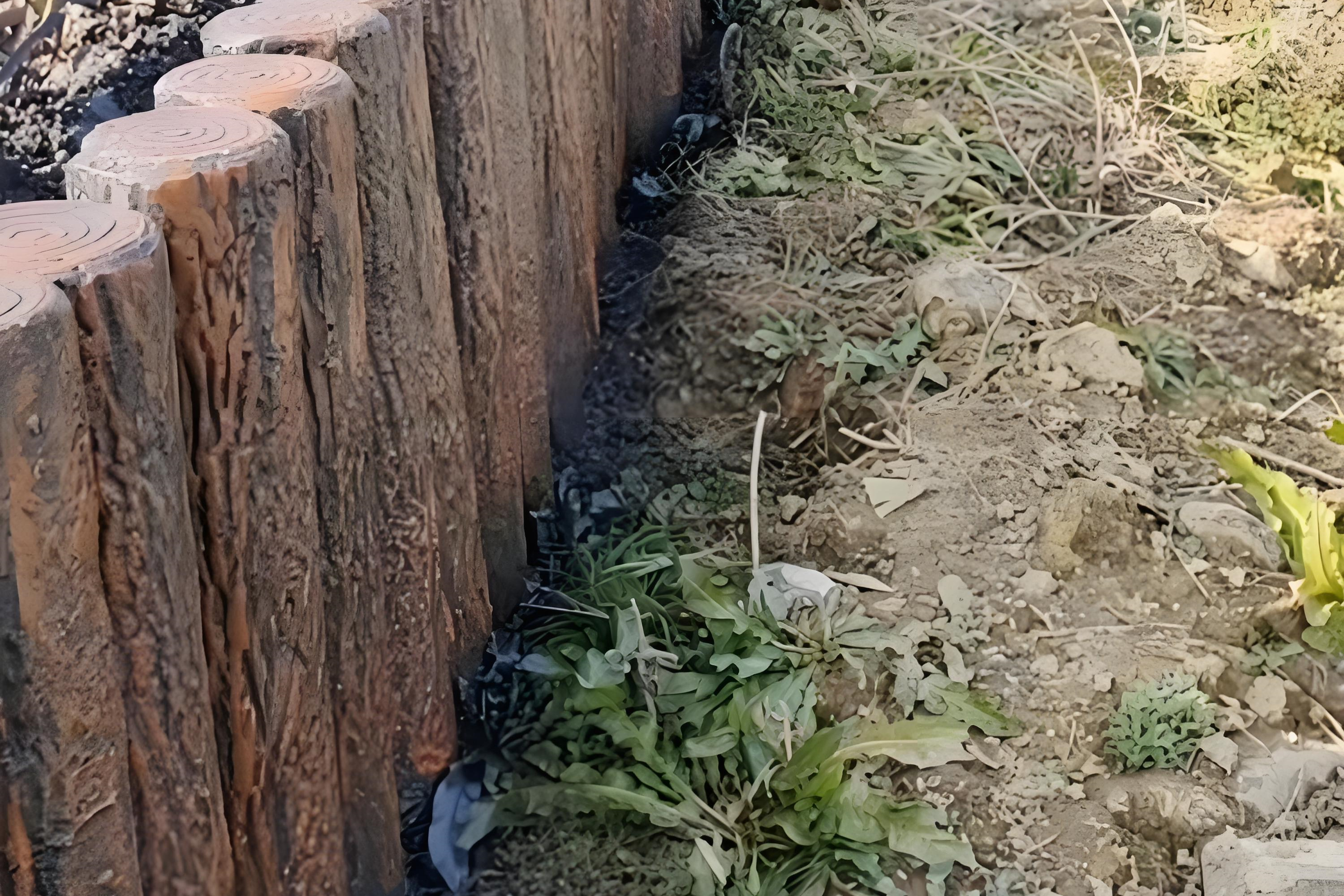水泥樁批發(fā)廠家泓樺錦嘉-水泥仿木樁表面的紋理是如何制作出來的？